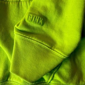 Victoria's secret PINK lime green hoodie